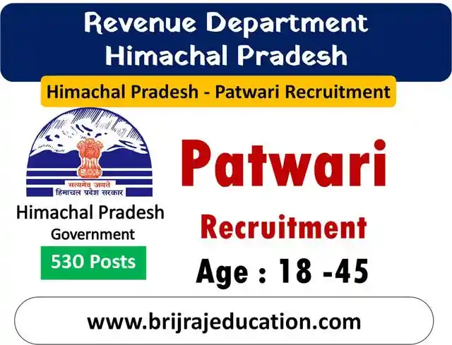 Himachal Pradesh Patwari Recruitment 2026, Check Eligibility