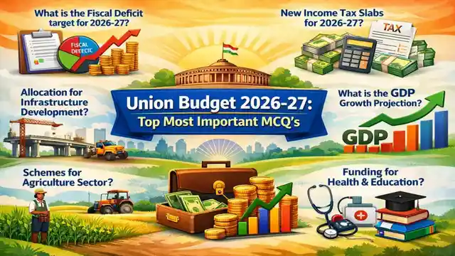 Union Budget 2026-27, Top Most Important MCQ?s