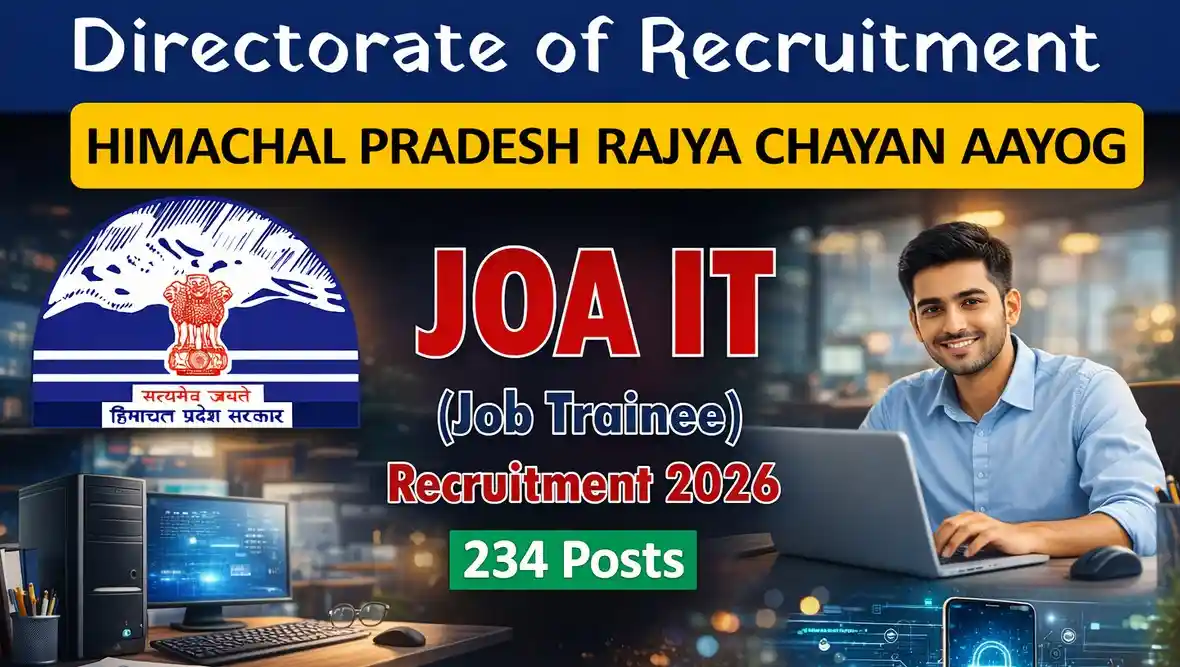 Himachal Pradesh Junior Office Assistant (IT) Recruitment 2026