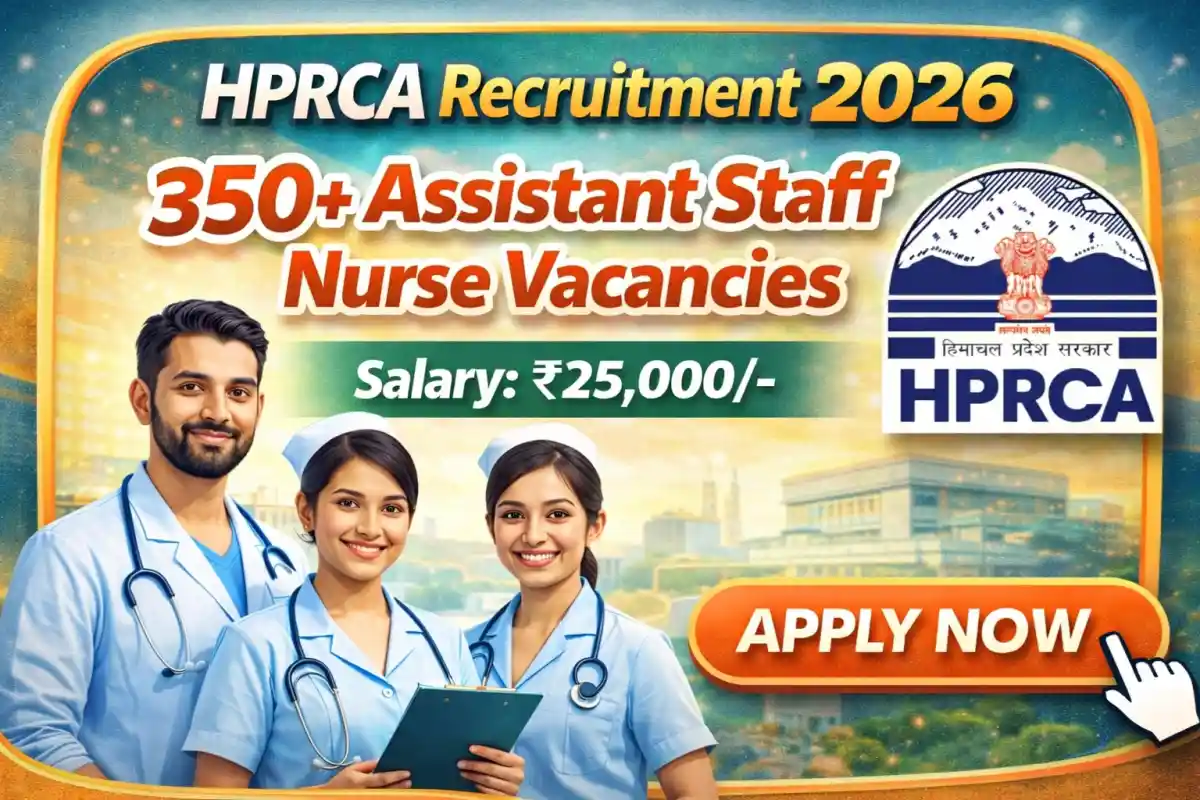 HPRCA Assistant Staff Nurse(Allopathy) Recruitment 2026 - Apply Online for 390 Posts