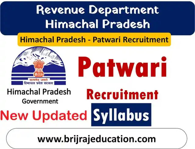 Himachal Pradesh Patwari Recruitment 2026, Official HPRCA Patwari Syllabus