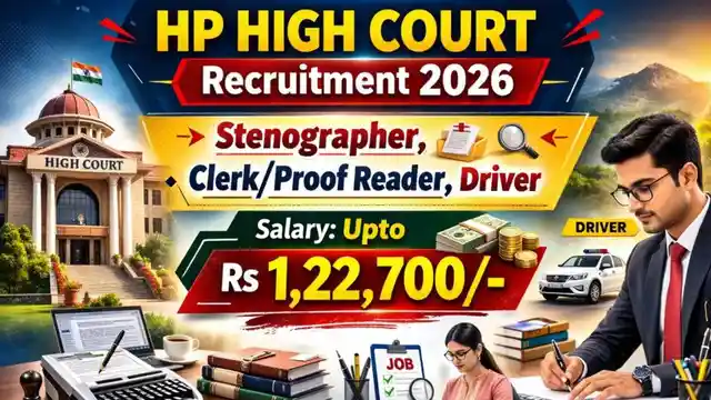 Himachal Pradesh High Court Recruitment 2026