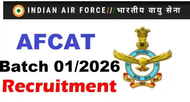 Indian Air Force Flying Officer Recruitment 2025: Apply Online for AFCAT 01/2026 Course