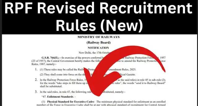 RPF Revised Recruitment Rules 2025 (New) Age Limit, Height, Chest & Eligibility