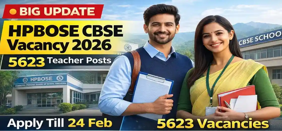 HPBOSE CBSE Sub Cadre Teacher Vacancy 2026 ? Apply Online for 5623 Posts