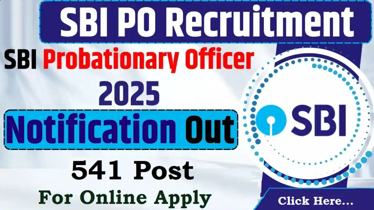 SBI Bank PO Recruitment 2025